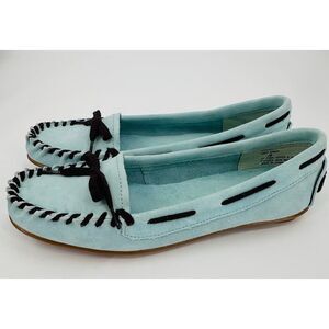 White Mountain Quimby Suede Leather Moc Flats Shoes Womens 6 NWOT